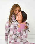 Frenchies Patchwork Family Matching Bamboo Women Pajama Set