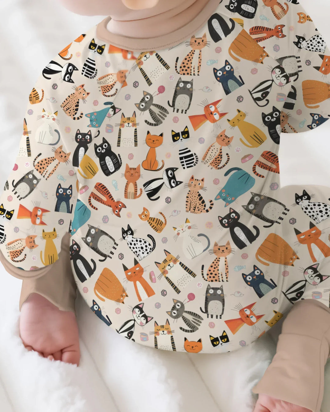 Goofy Mischief Cat Family Matching Bamboo Convertible Zippy