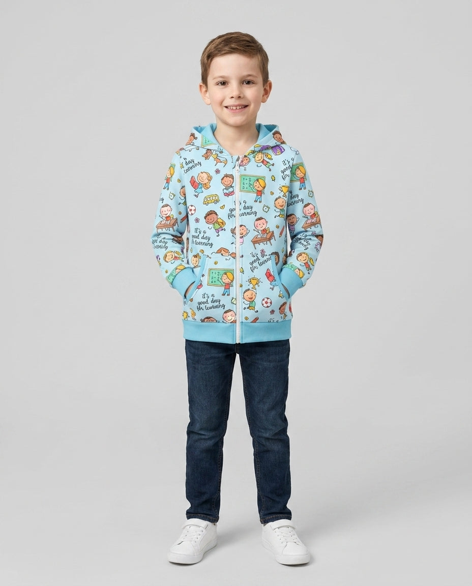 Little Learners Adventure Bamboo Zip Hoodie