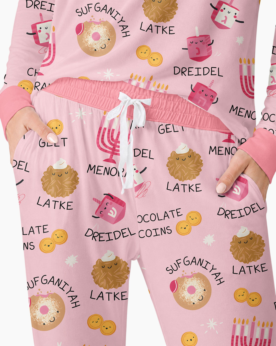 Family Hanukkah Matching Bamboo Women Pajama Set