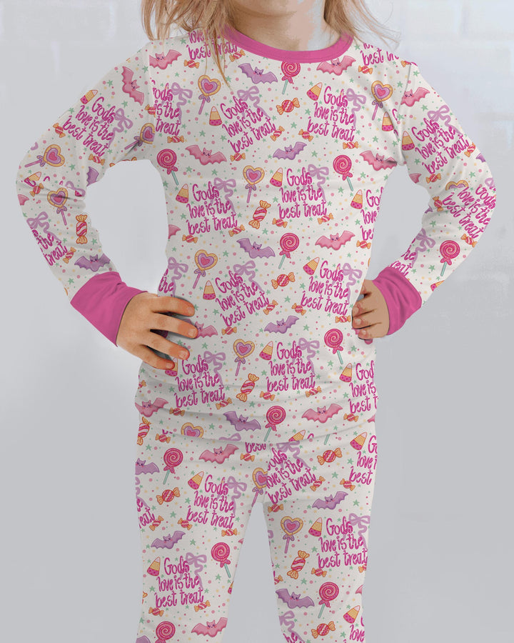 God's Love Is The Best Treat Bamboo Two Piece Long Sleeve Pajama Set