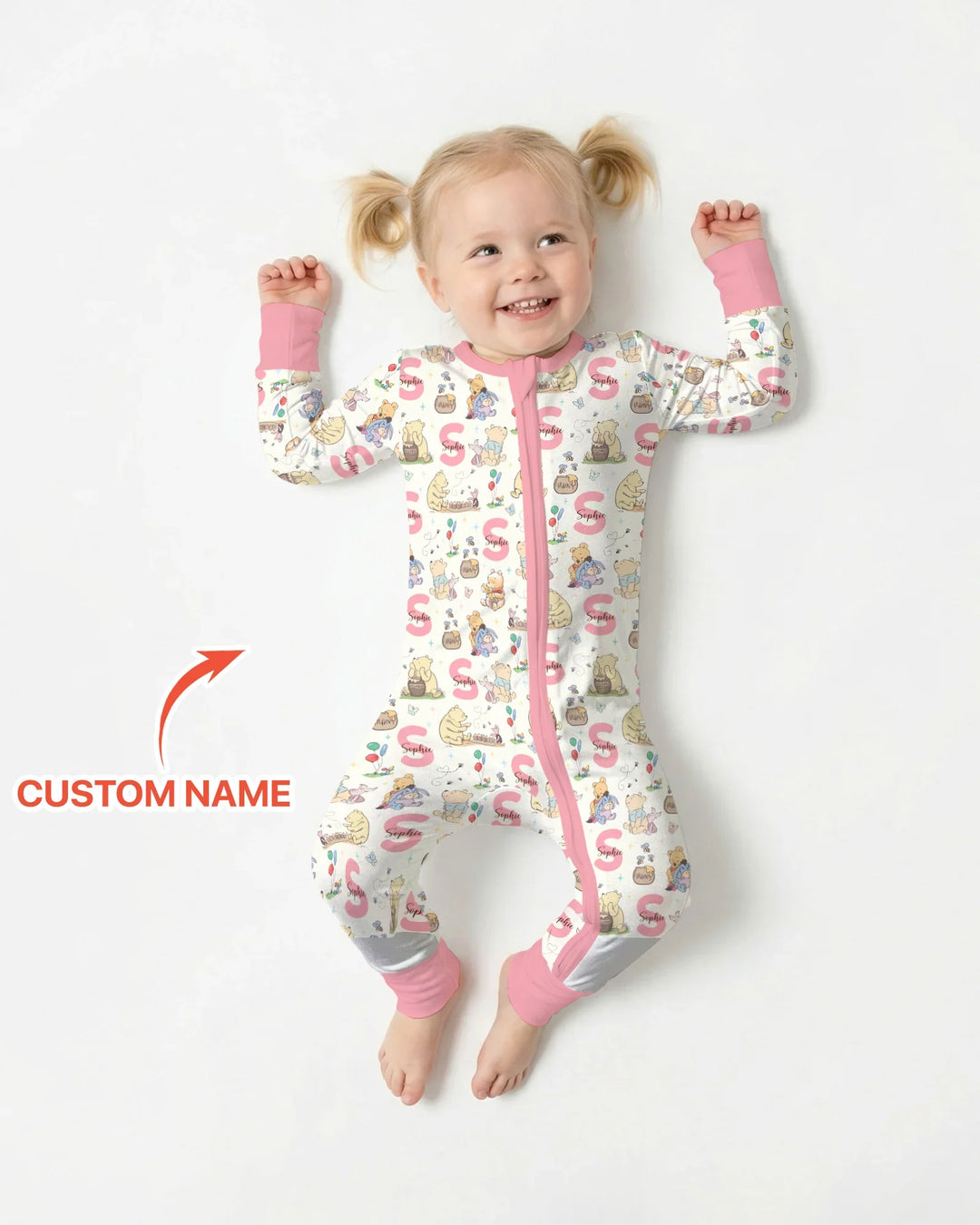 Honey Bear Monogram Bamboo Convertible Zippy