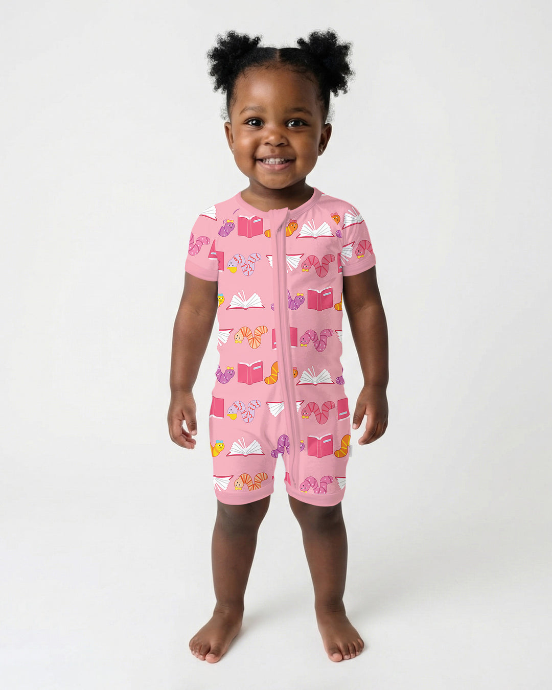 Bookworm Family Matching Bamboo Shorty Zippy