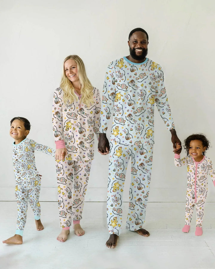 Easter Goose Family Matching Bamboo Men's Pajama Set