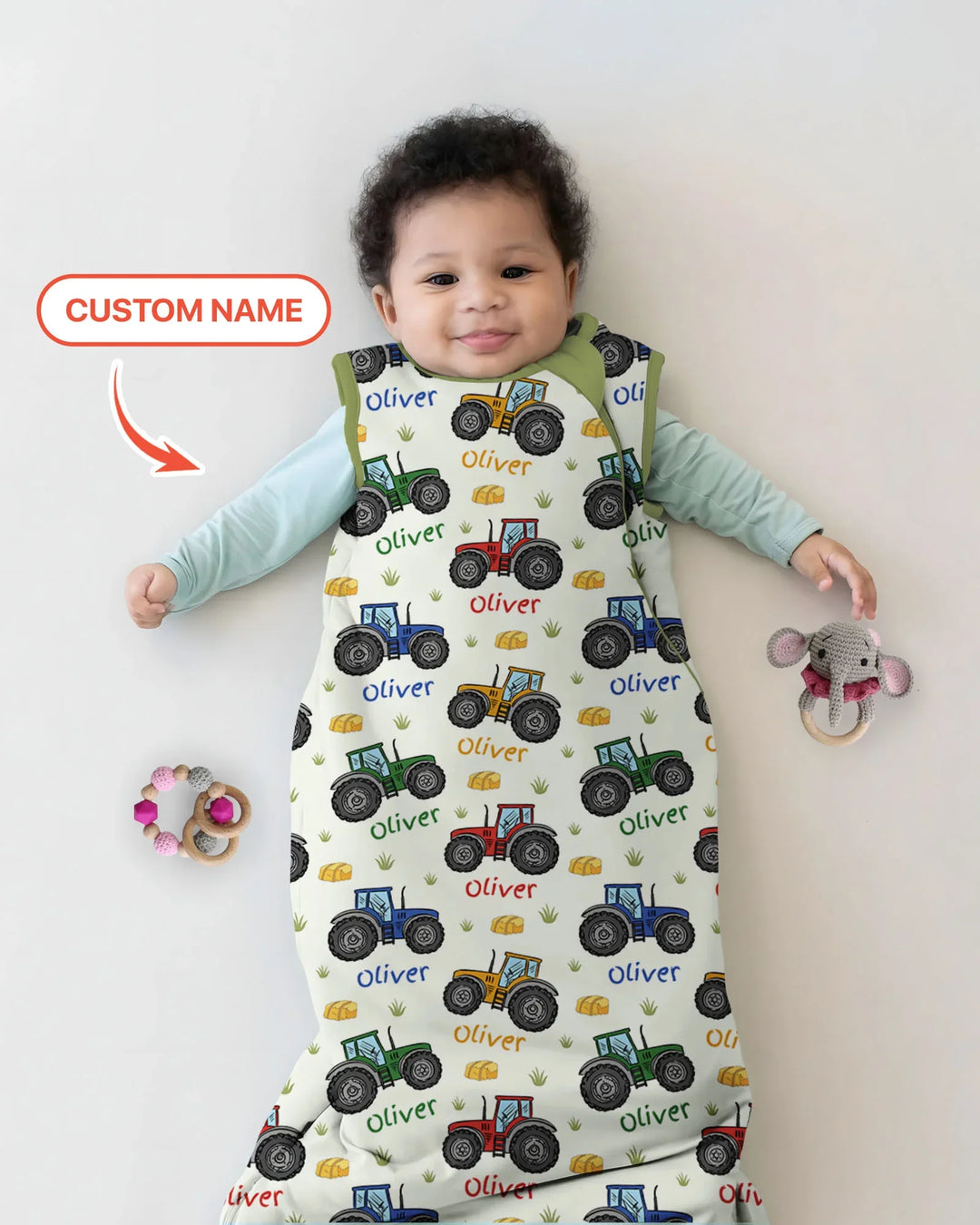 Custom Name A Little Dirt Never Hurt Bamboo Sleep Bag