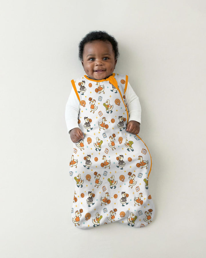 Silly Goose Playing Basketball Bamboo Sleep Bag