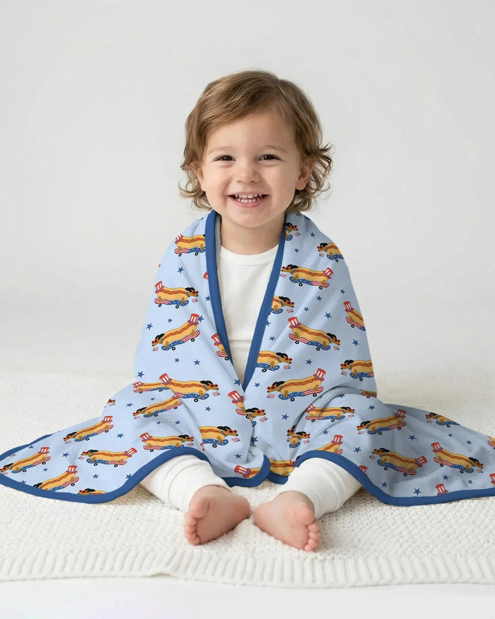 American Hot Dog Bamboo Blanket