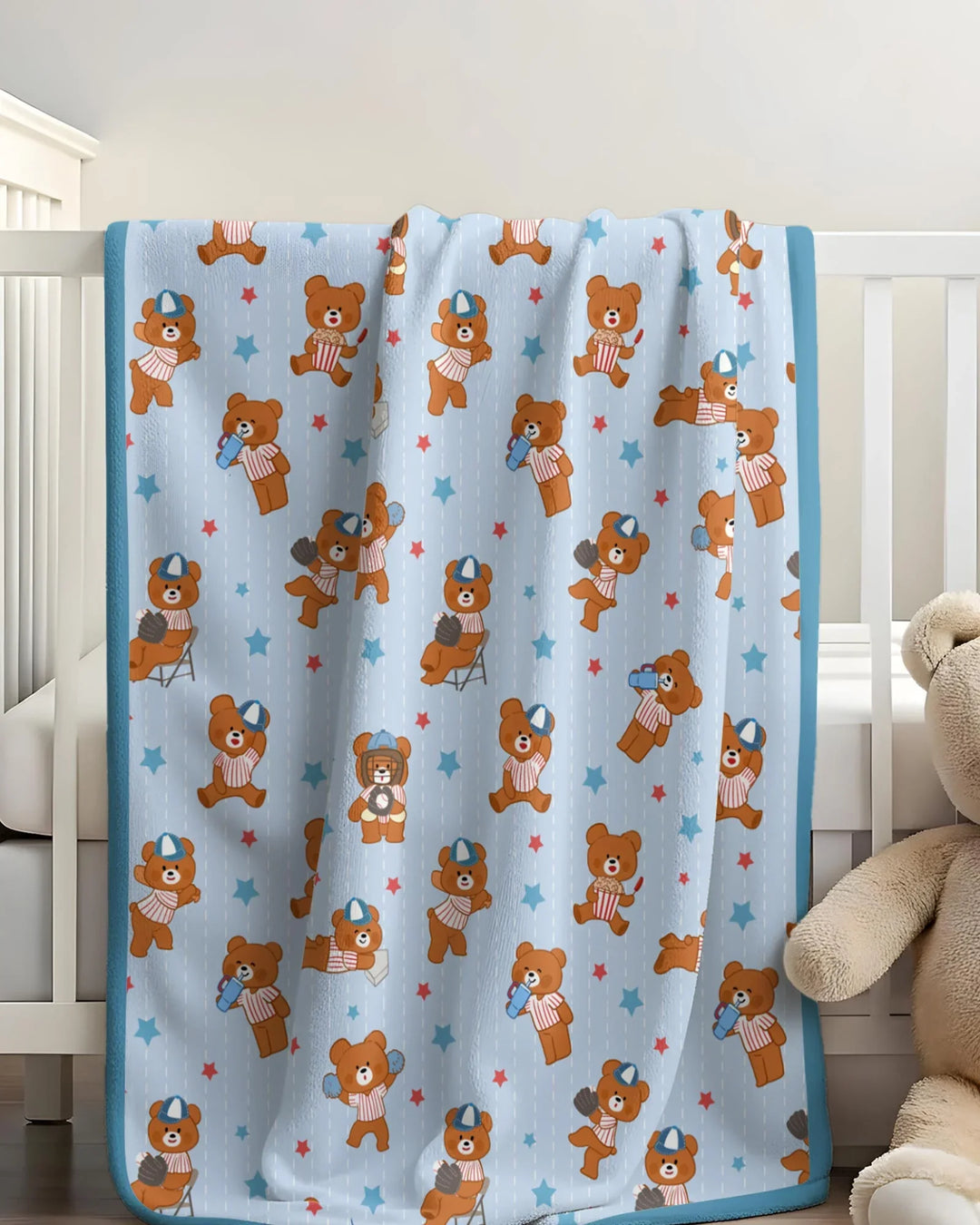 Born To Play Baseball Bamboo Blanket