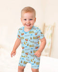 Ramadan Mubarak Bamboo Two Piece Short Sleeve Shorts Pajama Set