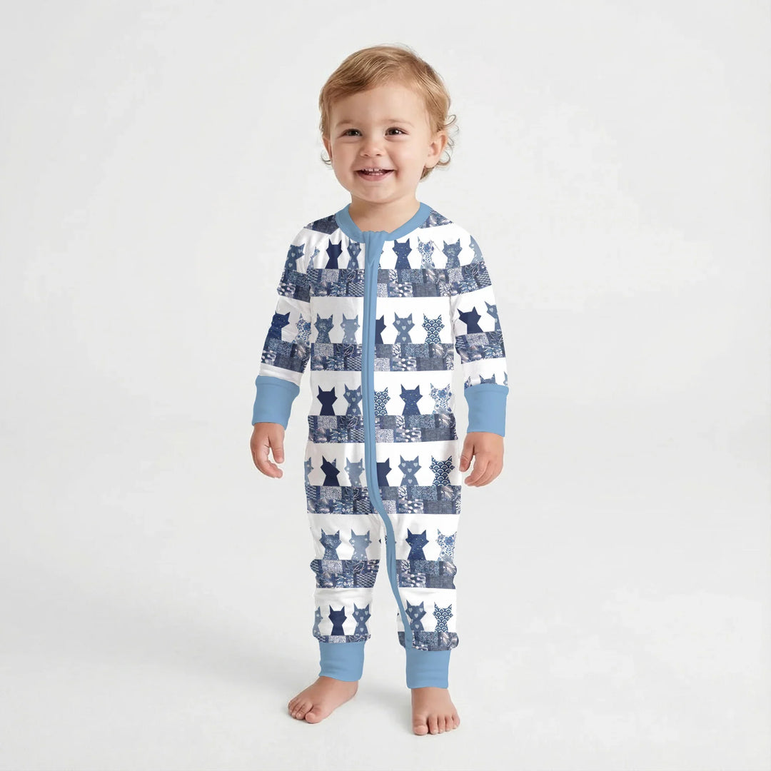 Midnight Feline Bamboo Convertible Zippy