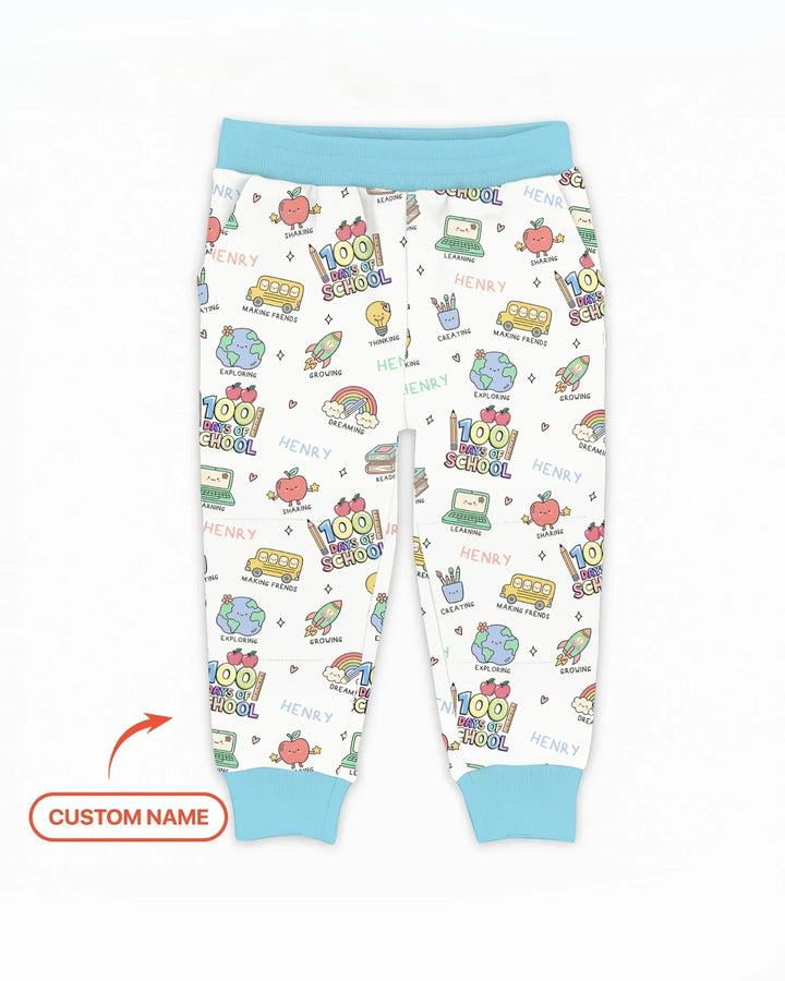 Custom Name Celebration Hundred Days Bamboo Jogger