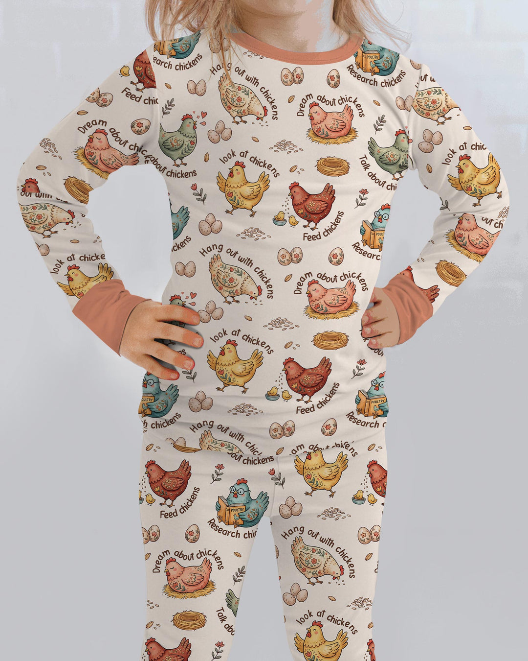 Template Bamboo Two Piece Long Sleeve Pyjamas Set