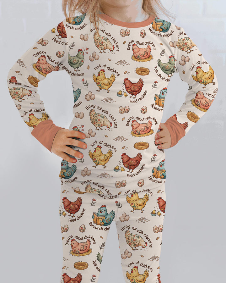 Template Bamboo Two Piece Long Sleeve Pyjamas Set
