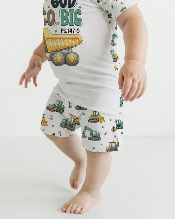 Template Bamboo Two Piece Short Sleeve Shorts Pyjamas Set