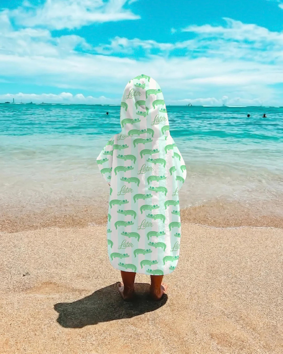 Later Gator Bamboo Swim Poncho