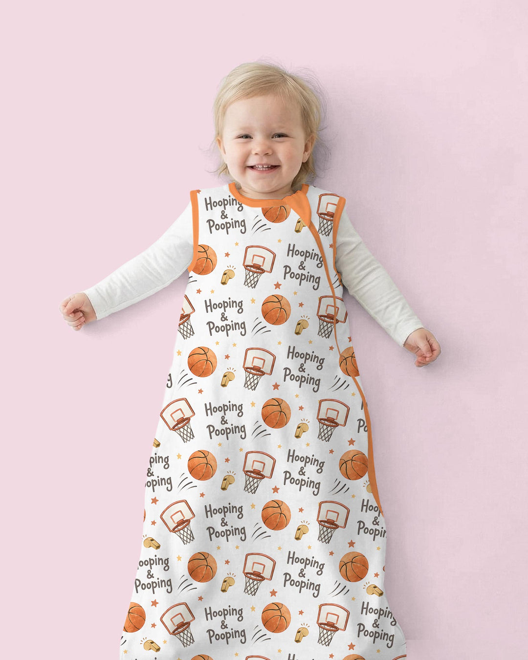 Funny Basketball Hooping & Pooping Bamboo Sleep Bag