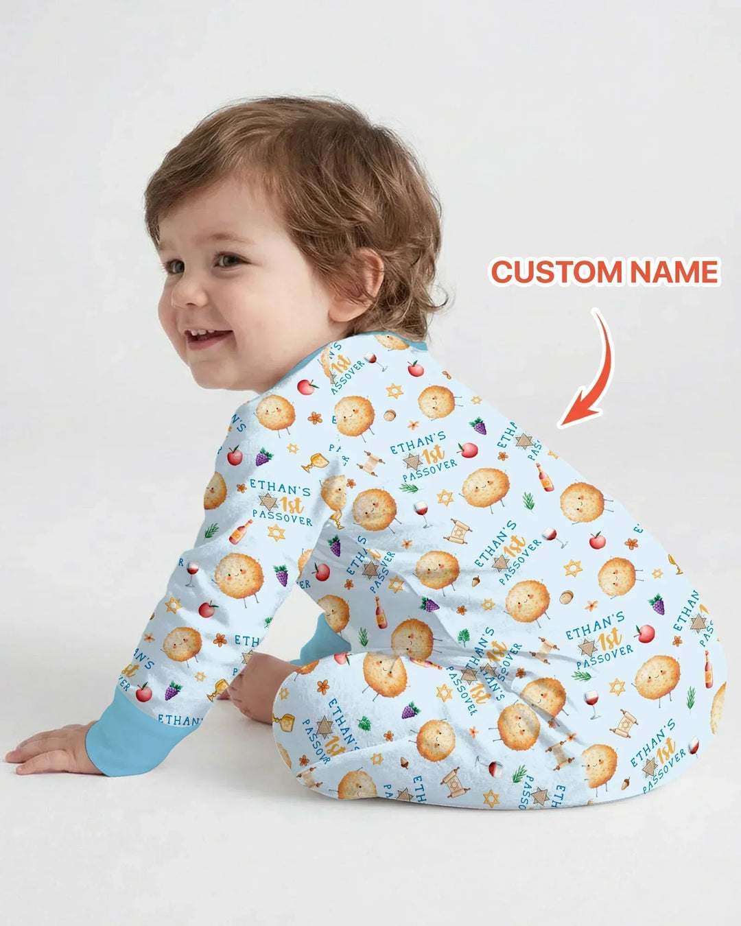 Custom Name 1st Passover Bamboo Convertible Zippy