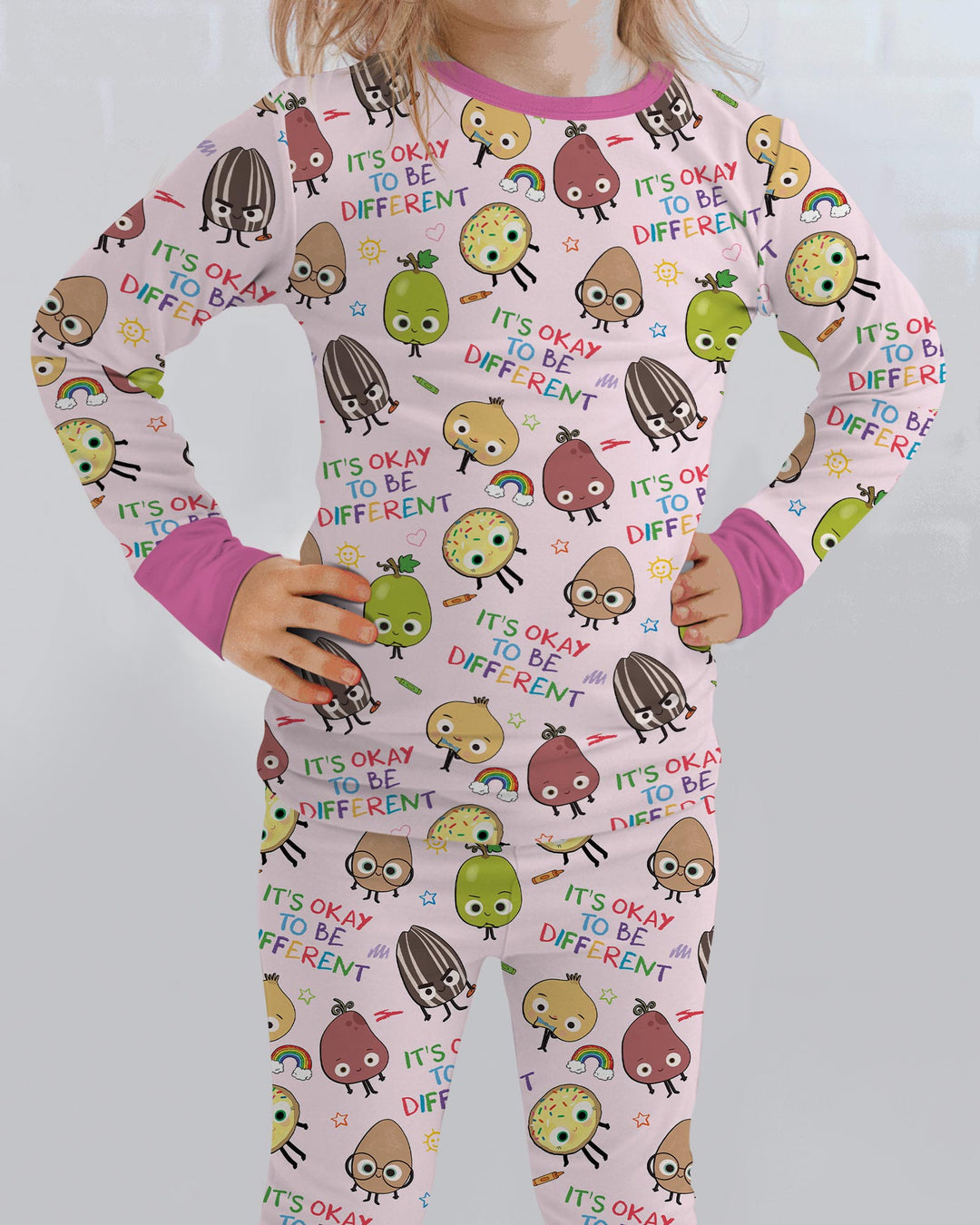 Nutty Little Friends Bamboo Two Piece Long Sleeve Pajama Set
