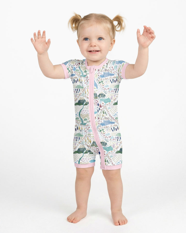 Whimsical Psalms 23 Map Bamboo Shorty Zippy
