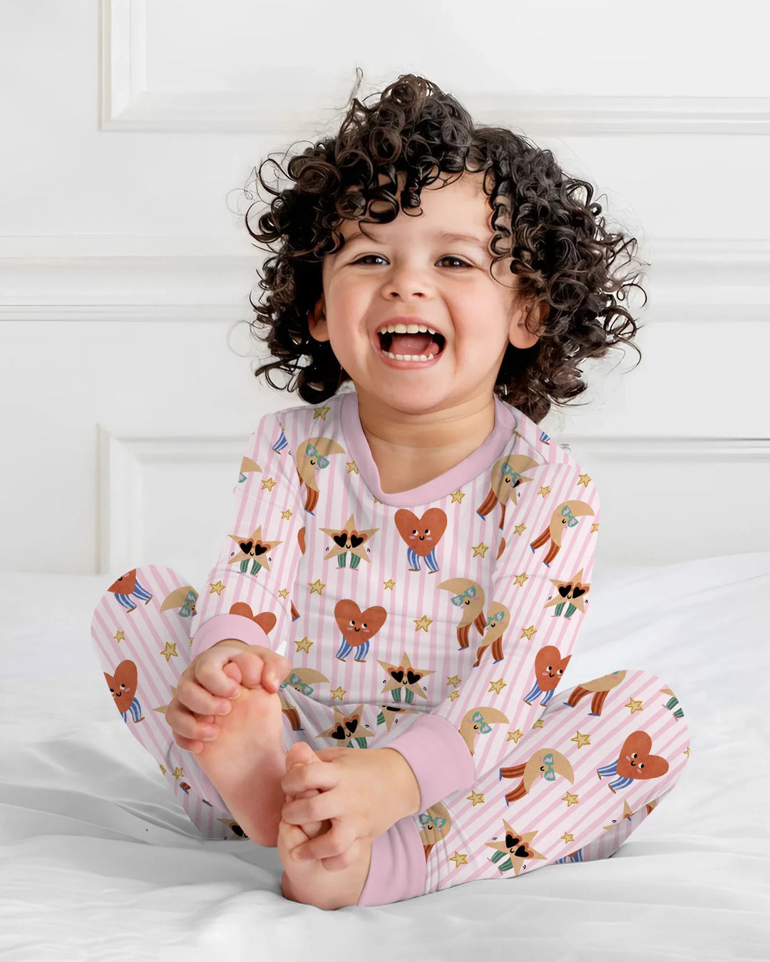 Dance More Dances Bamboo Two Piece Long Sleeve Pajama Set