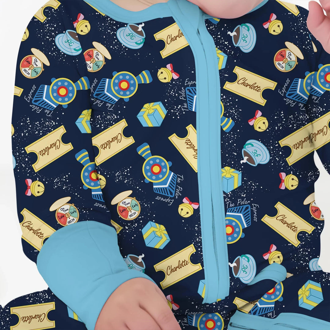 Express Train Christmas Bamboo Convertible Zippy