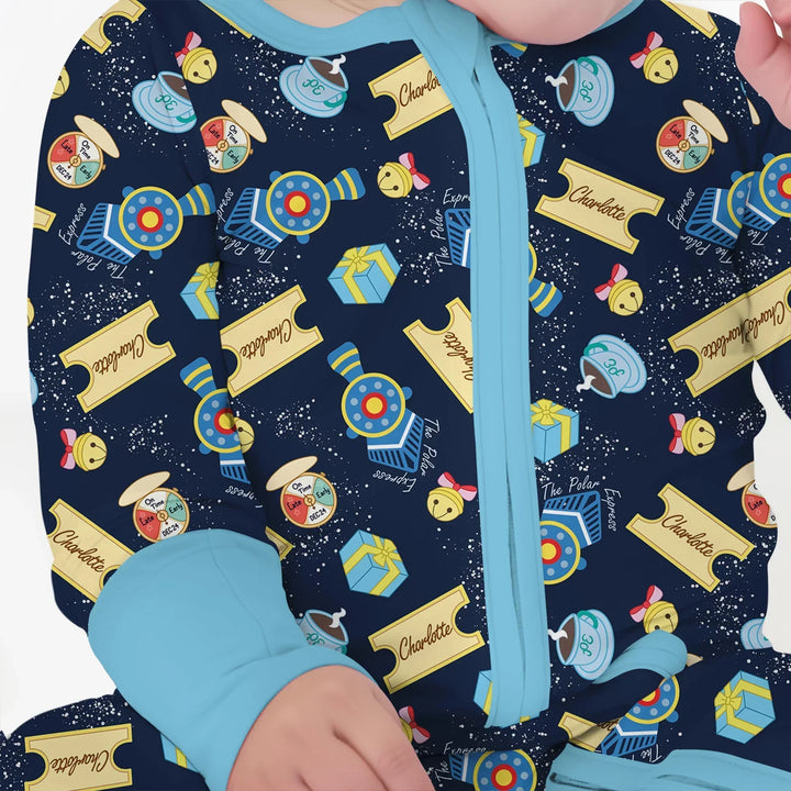 Express Train Christmas Bamboo Convertible Zippy