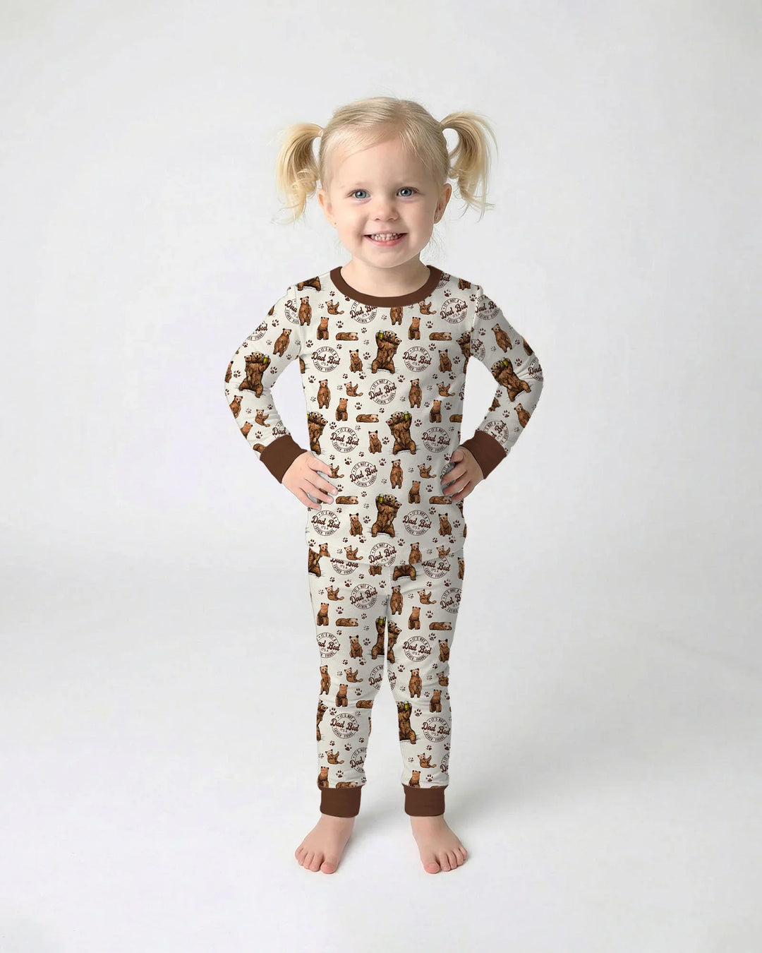 Daddy Bear It's Not A Dad Bod Bamboo Two Piece Long Sleeve Pajama Set