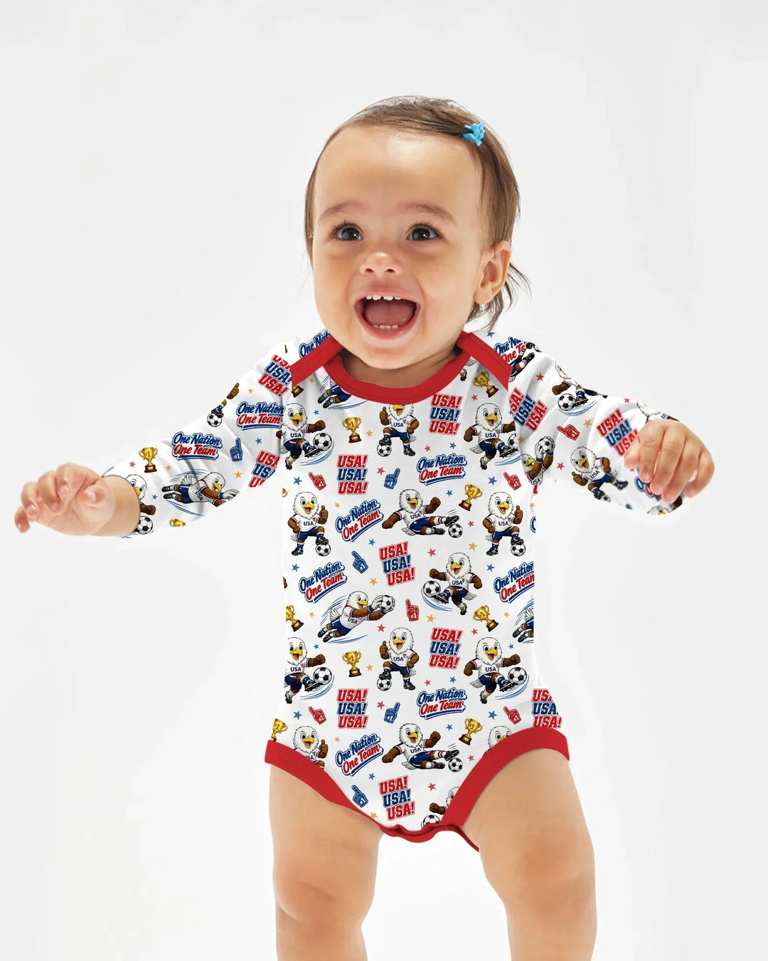 Soccer One Nation One Team Bamboo Bodysuit