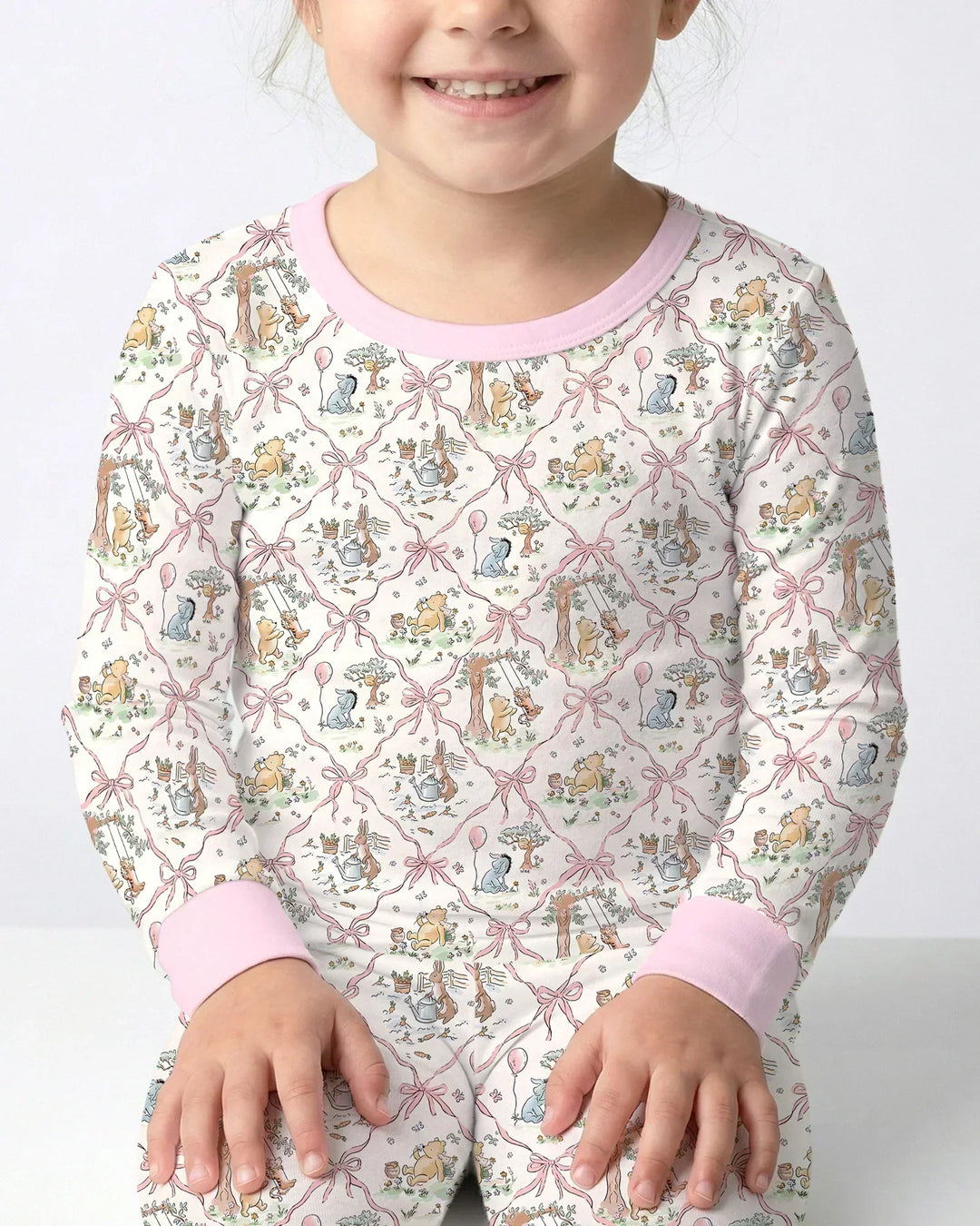 Spring Meadow Friends Bamboo Two Piece Long Sleeve Pajama Set