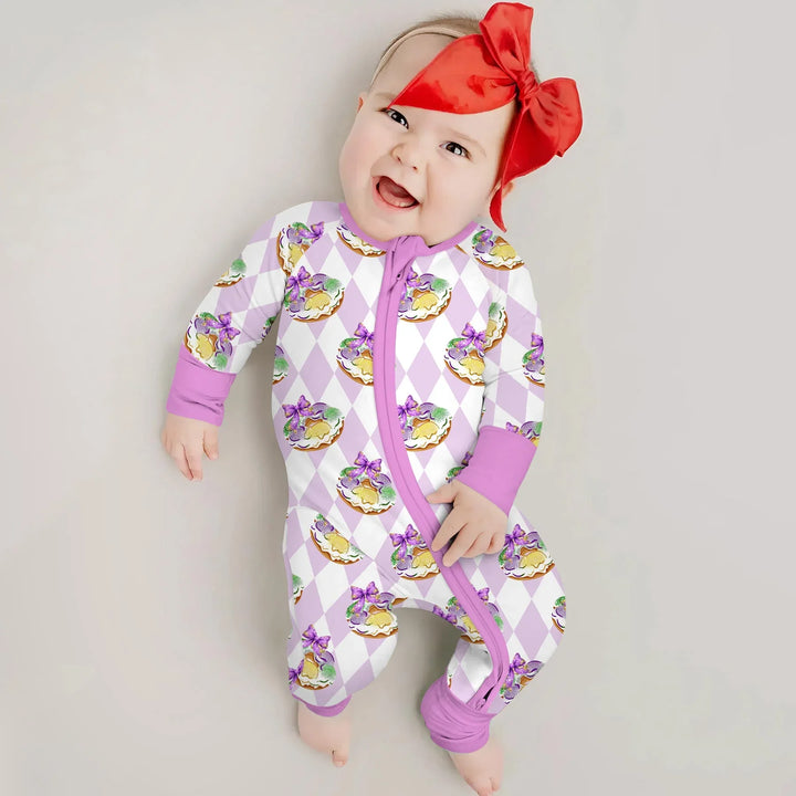 Mardi Gras Donut Bamboo Convertible Zippy