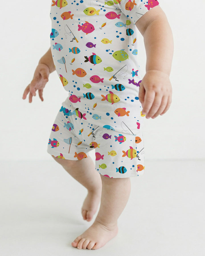 Template Bamboo Two Piece Short Sleeve Shorts Pyjamas Set