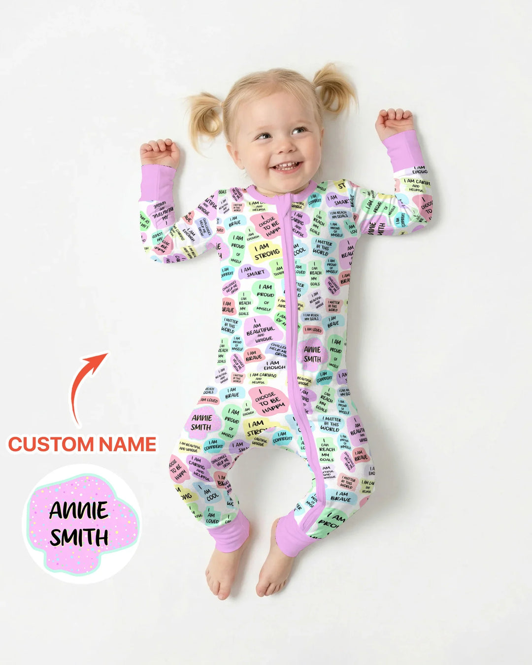 Mom & Baby Daily Affirmation Bamboo Convertible Zippy
