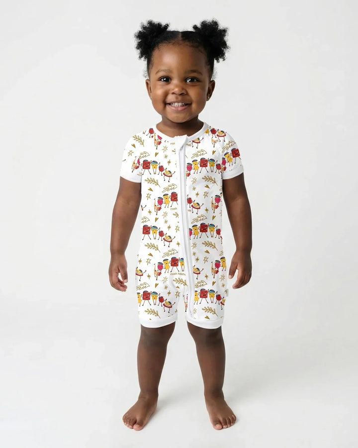 Let's Celebrate Rosh Hashanah Bamboo Shorty Zippy