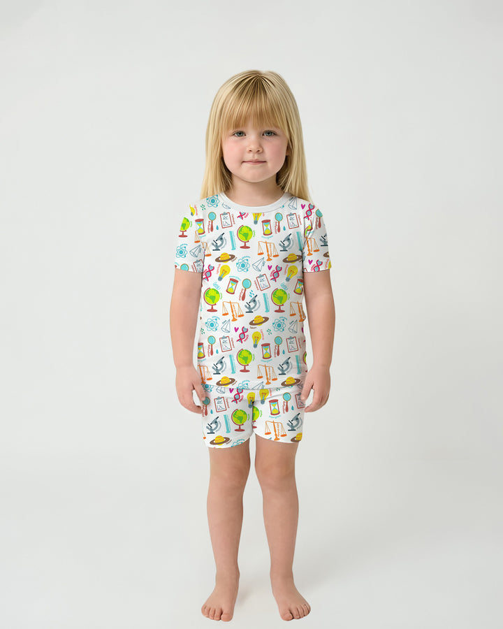Template Bamboo Two Piece Short Sleeve Shorts Pyjamas Set