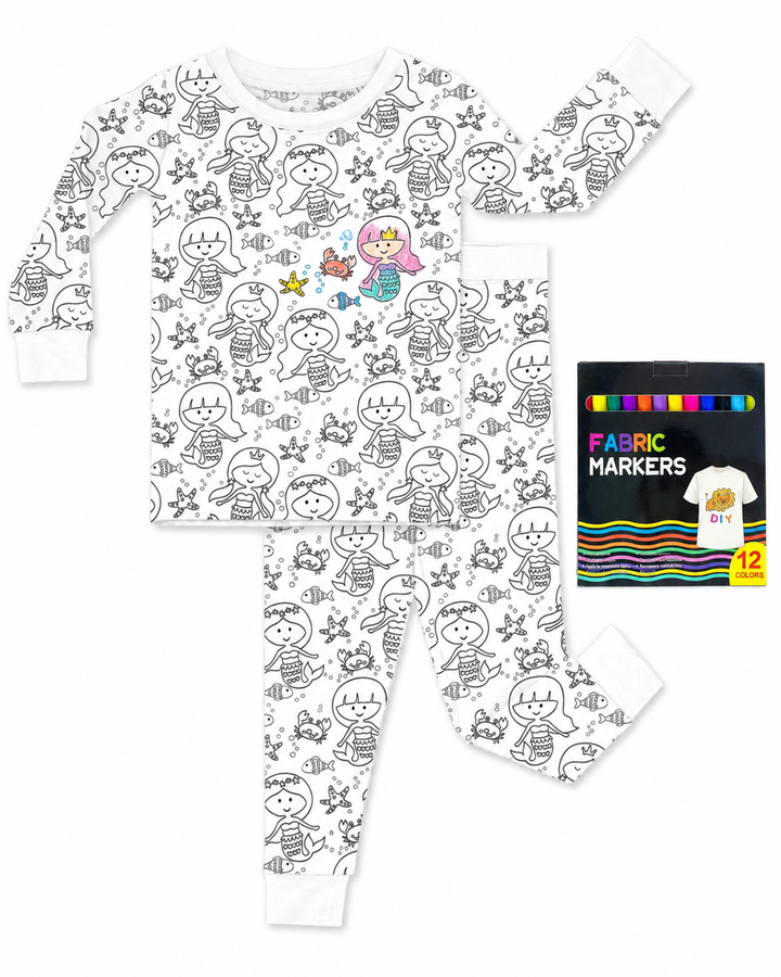 All Colorable Bamboo Two Piece Long Sleeve Pyjamas Set