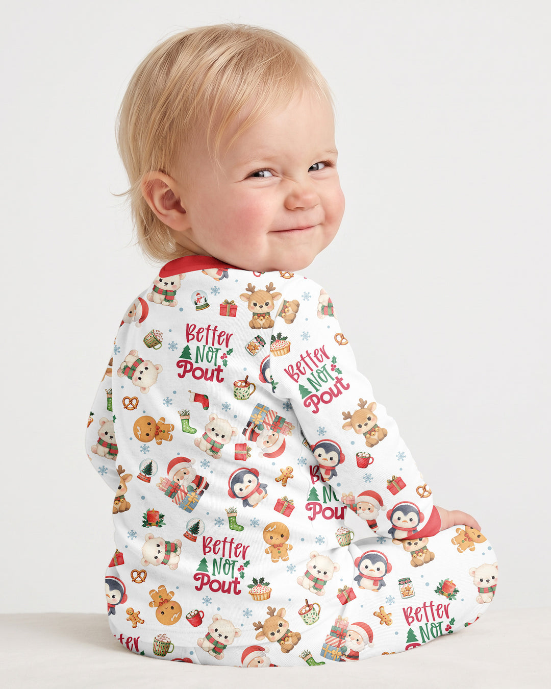 Better Not Pout Bamboo Two Piece Long Sleeve Pajama Set