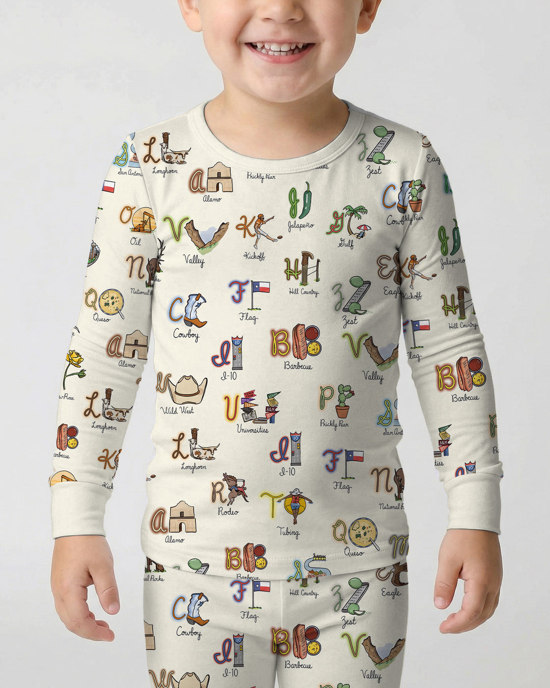 Template Bamboo Two Piece Long Sleeve Pyjamas Set