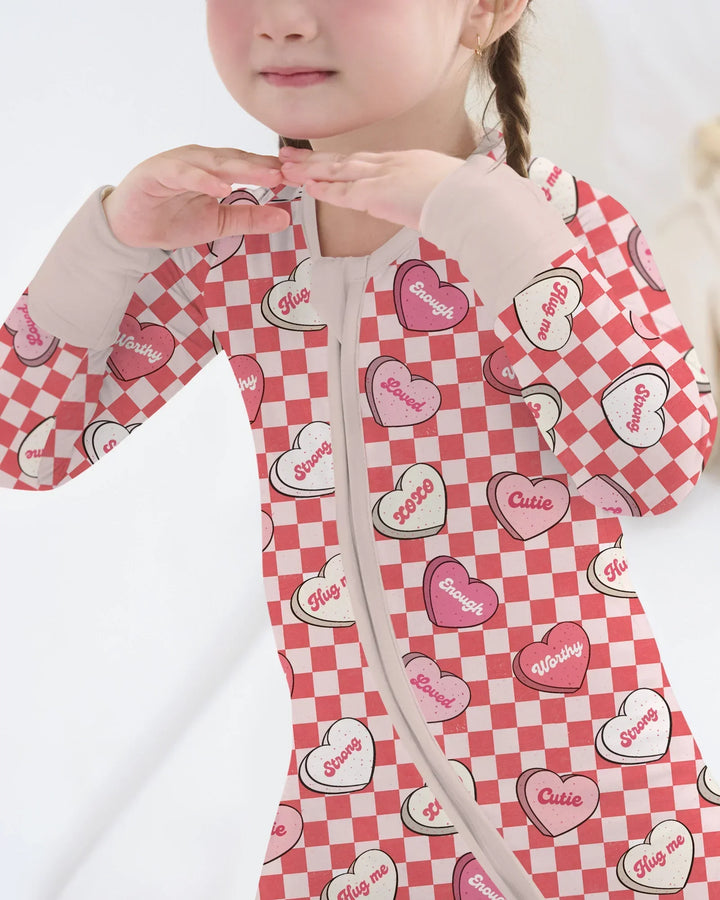 Valentine in Hearts Bamboo Convertible Zippy