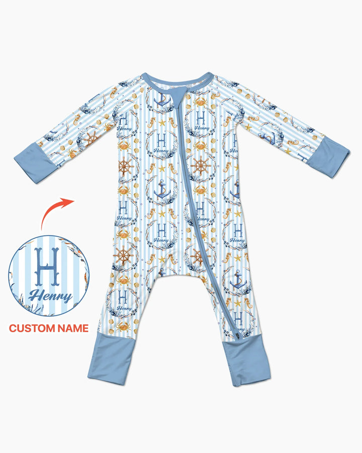 Bon Voyage Custom Name Bamboo Convertible Zippy