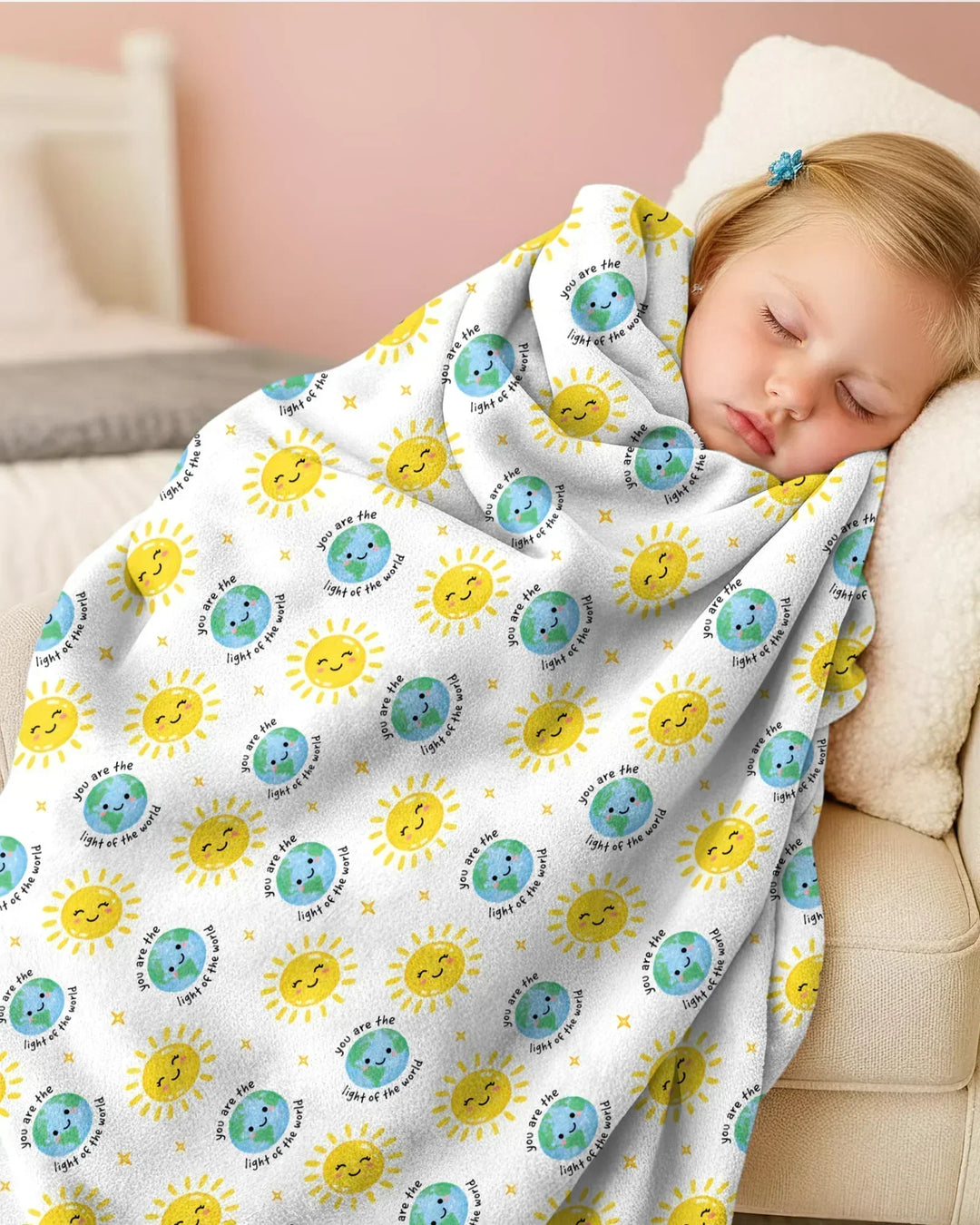 Matthew 5:14 Light of the World Bamboo Blanket