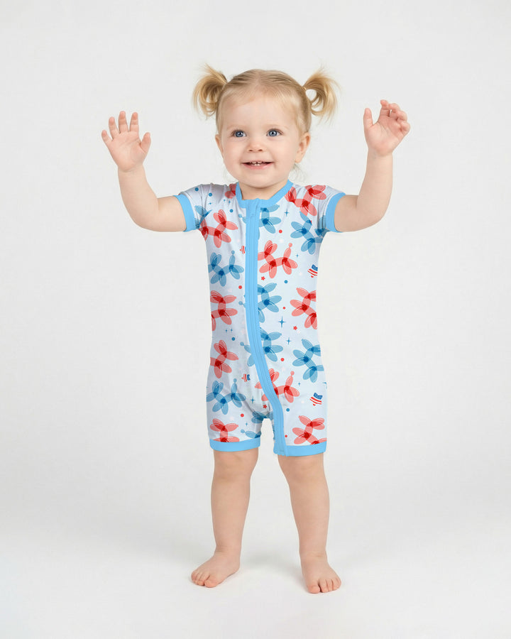 American Balloon Dog Party Bamboo Shorty Zippy