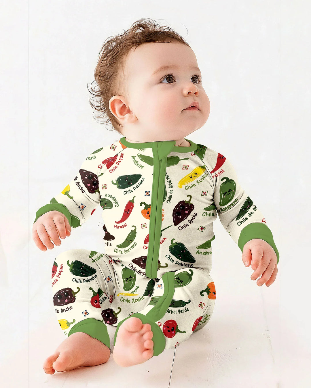 Kawaii  Mexican Chiles Bamboo Convertible Zippy