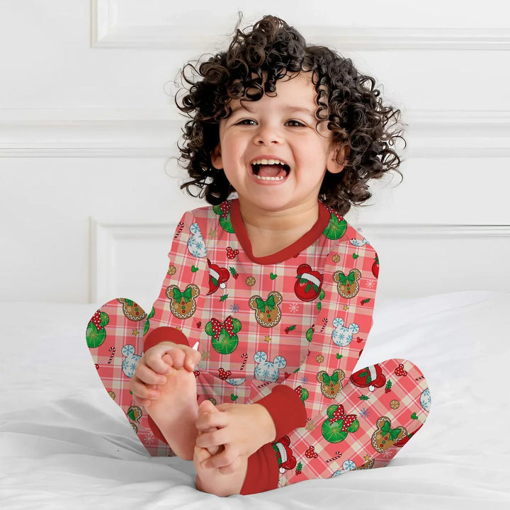 Magical Mouse Christmas Bamboo Two Piece Long Sleeve Pajama Set