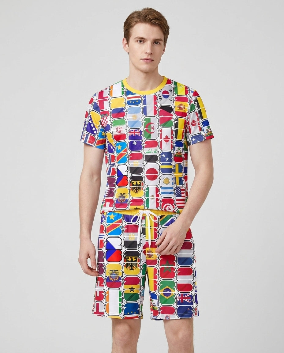 We Are 26 Family Matching Bamboo Men Short Sleeve Short Pajama Set