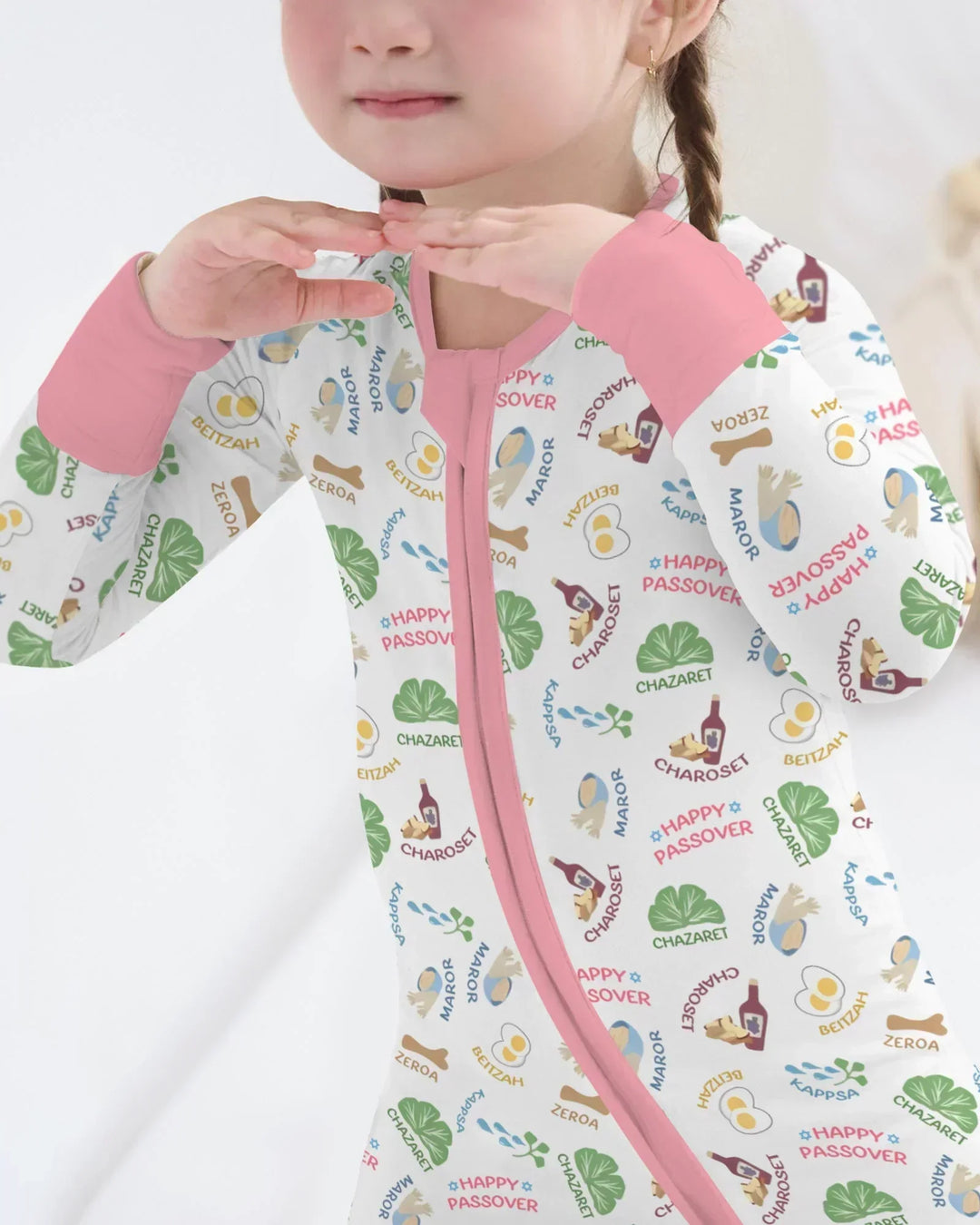 Happy Passover Matching Family Bamboo Convertible Zippy