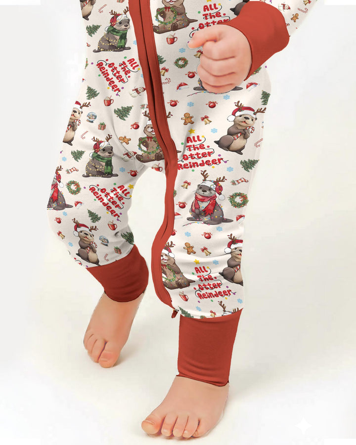 All The Otter Reindeer Bamboo Convertible Zippy