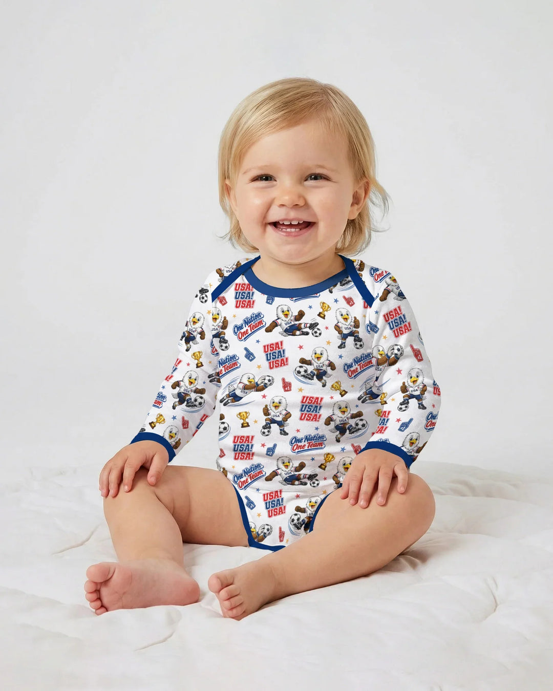Soccer One Nation One Team Bamboo Bodysuit