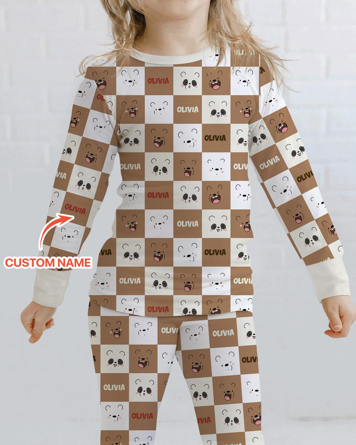 I Am Baby Bears Bamboo Two Piece Long Sleeve Pajama Set