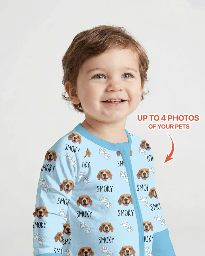 Custom Name and Pet Photos Bamboo Convertible Zippy