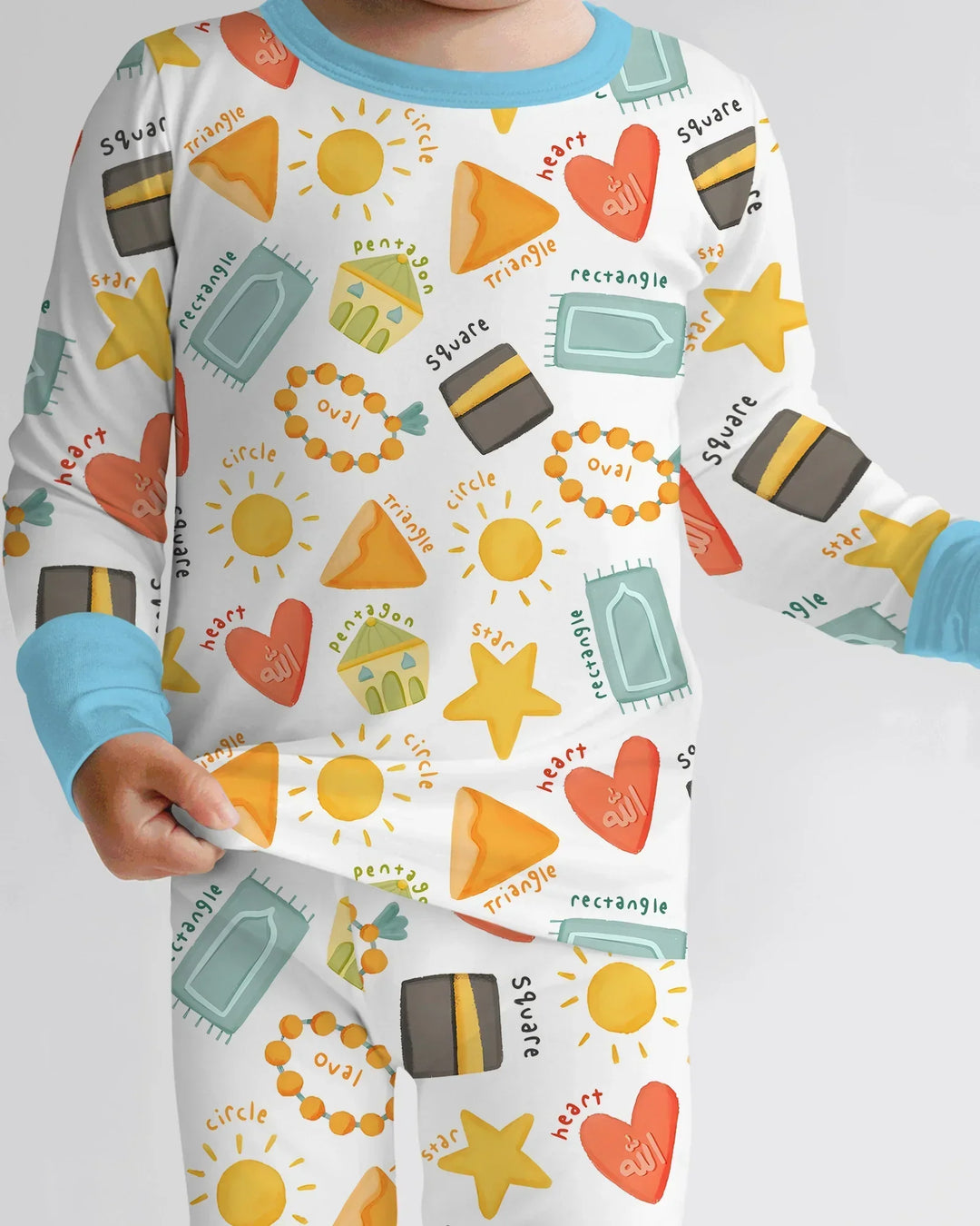Islamic Shapes Bamboo Two Piece Long Sleeve Pajama Set